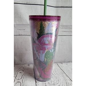 Starbucks Fall 2022 Iridescent Foil Berry Woodland Mushrooms Venti 24oz Tumbler